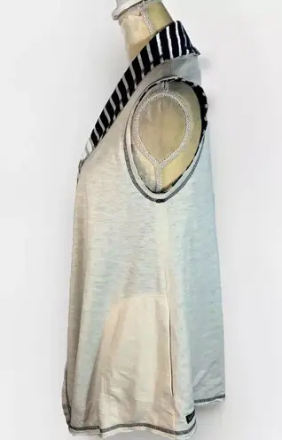 Matilda Jane NWT womens S Full Moon Reversible Cream/Navy+White Sleeveless Vest
