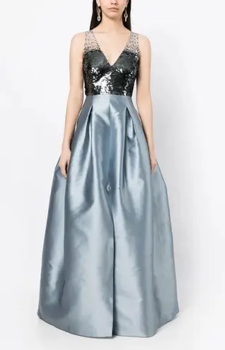 Sachin + Babi Womens Erica High Shine Gown Dress Pockets