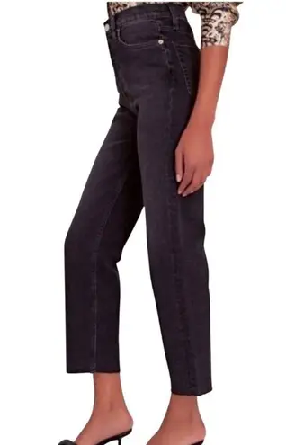 RE/DONE Womens High-Rise Straight Leg Black Denim Jeans Size 29