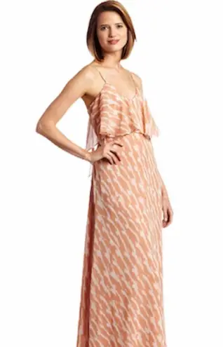 BCBGeneration  Flounce Cami Maxi Dress, Peach, XSmall