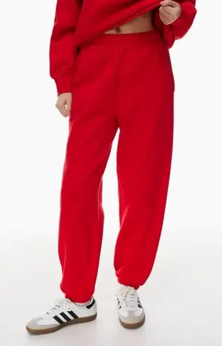 Tna COZY Fleece Sweatpants Joggers in Red Size S