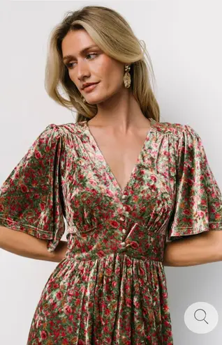 Baltic Born NWT Floral Velvet Maxi Dressss with slit