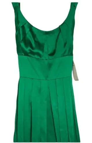 Maggy London MAGGY LONDON Green Silk cocktail short prom party dress, size 4