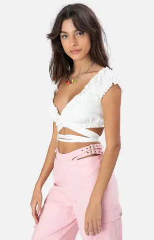 Adika White Tie Top