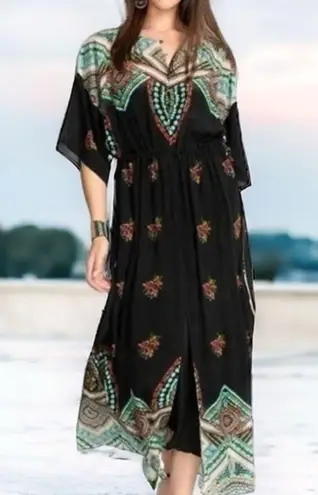 Johnny Was silk Jewel Thalia silk dress XS w/slip (extremely oversized) NWT