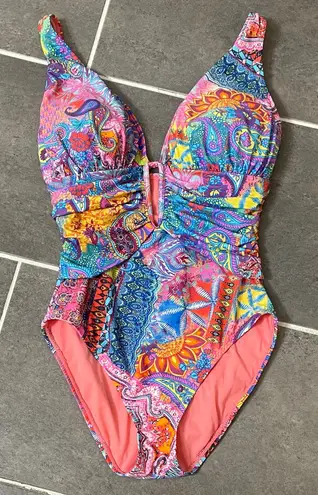 Bleu Rod Beattie Groovy Baby one-piece swimsuit size 8