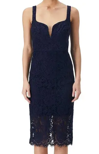 Bardot Womens Plunging Midi Semi-Formal Cocktail and Party Dress BHFO 0754 SZ L