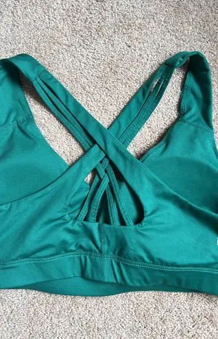 Ideology Green Low Impact Strappy Back Sports Bra Size 1X
