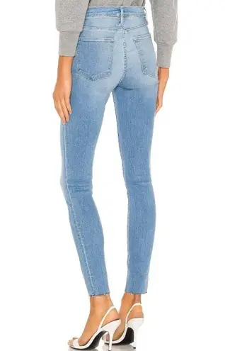 Frame New Le High Skinny Jeans High Rise Raw Edge Stretch Denim Europa