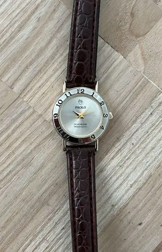 Paolo Gucci Rare Diamond Ladies Watch Gold
