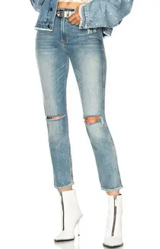 GRLFRND Naomi High Rise cropped distressed Jeans in I will survive wash size 29