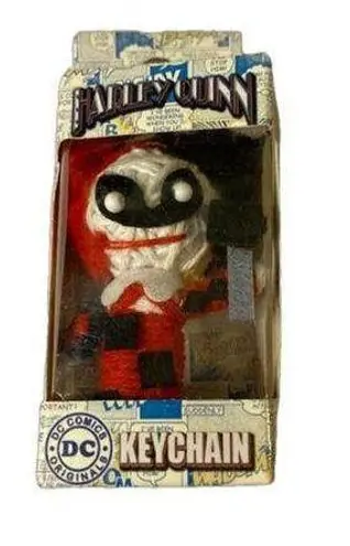 DC Comics Harley Quinn Keychain Red Black Keychain