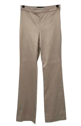 Babaton ARITZIA Ten by Sundance High waisted flared satin pants TAUPE Size 4