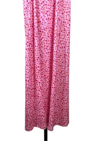 Feminine Cottagecore Pink Dress Romantic Garden Barbie Summer Babydoll Sundress Size L