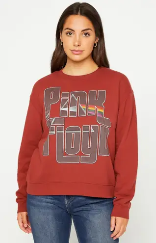 Hybrid Apparel Pink Floyd Prism Graphic Sweatshirt – Women’s Size Large Orange - Image 1