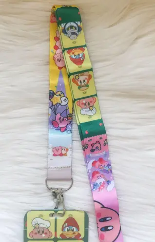 Kirby and friends lanyard with Id/ card holder
