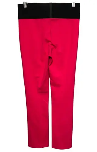 Peter Nygard Slims Tummy Control Straight Leg Ankle Stretch Pant Hot Pink Medium