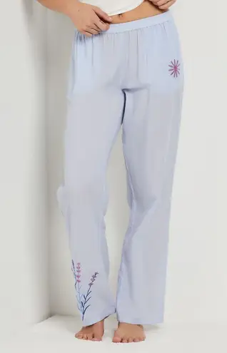 Blair Vintage wide leg embroidered lounge pant jean m