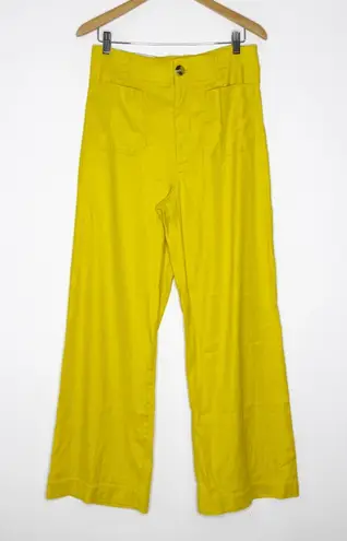 Maeve The Colette Wide Leg Pants Yellow Size 30 Tall NWT Anthropologie