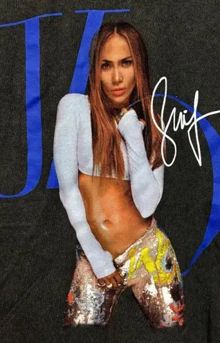 Jennifer Lopez JLO Signature Poster Dance Pop Tee M/L