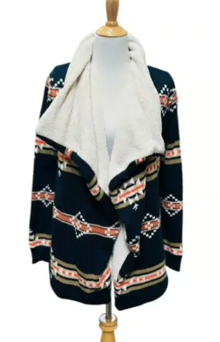 Vintage Contempo Casuals Sherpa lined cardigan M