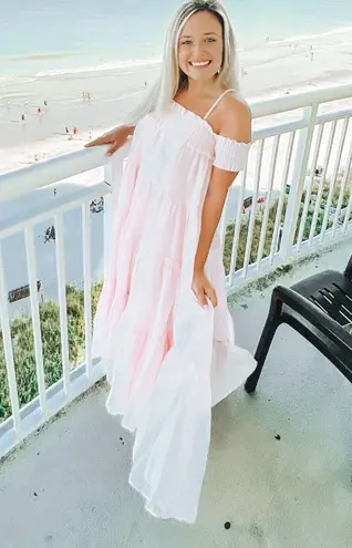 These Three Boutique Light Pink Maxi Dress