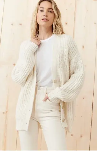 Jenni Kayne Alpaca Cocoon Cardigan In Ivory