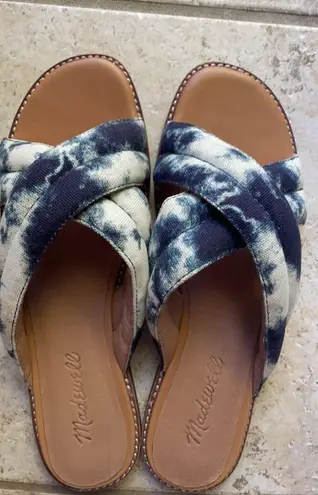 Madewell The Skyler Slide Sandal in Tie-Dye