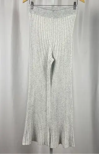 Treasure & Bond Medium Wool Blend Wide Leg Flare Ribbed Knit Pants Lounge Boho