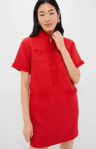NWT Tuckernuck POMANDER PLACE Ophelia in Red Tweed Mini Shift Dress S