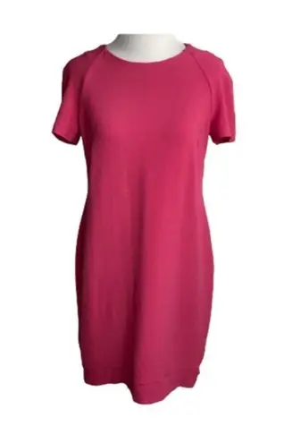 Topshop Pink Short Sleeve Shift Stretchy Crew Neck Casual Career NWT Dress 6