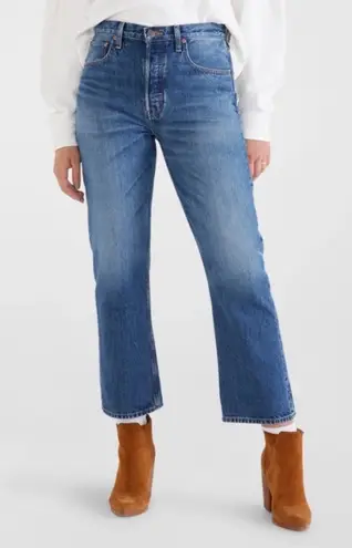 ÉTICA Josie Pop Crop Flare jeans in Hot Spring Wash Blue Size 27