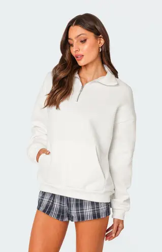 Edikted brand new  Oversized Quarter Zip Sweatshirt