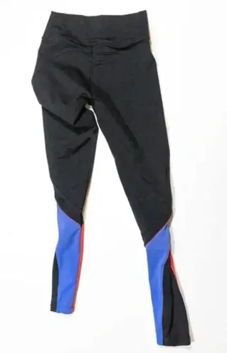 925 Fit Active Women's High Rise Athletic Work Out Black Colorful Leggings Pants