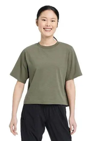 All In Motion Women's Supima Cotton Short Sleeve Top - Size XS -  - Olive Green