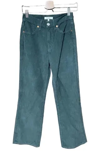 RE/DONE 70s Loose Flare Green Corduroy Jeans Size 25