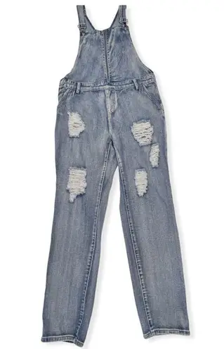 Almost Famous Distressed Denim Overalls • Crave Frame by  - Image 1