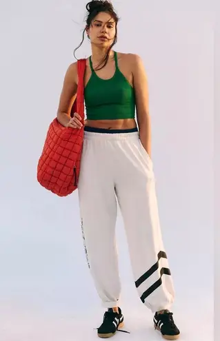 Free People Movement NWT  All Star Logo Pants In Ivory Black Combo   $98 MSRP No refunds returns or cancellations  - Image 2