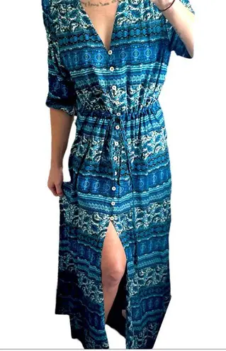 Boutique Autumn bohemian renaissance maxi dress