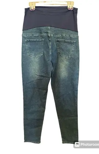 PACBREEZE Women's Maternity Jeans Over The Belly Slim Stretchy Pants Size XL NWT