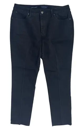 Charter Club Black Jeans Lexington Straight Size 14 Stretch