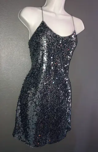 EXPRESS Metallic Sequin Mini Party Formal  Dress Womens size Small