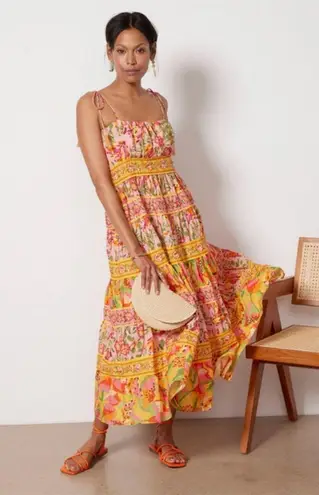 Farm Rio 💕💕 Mixed Fruits Paradise Midi Dress ~ Large L NWT