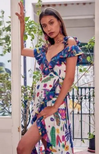 NWT CELiAB Cereza Wrap Dress Tropical Size XS