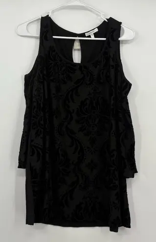 Maurice's Maurice black cold shoulder‎ tank top nwt large - Image 1