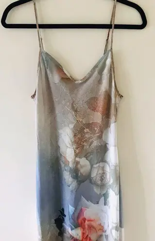 ALL SAINTS Bryony Rosalia Rose Abstract Print Slip Dress