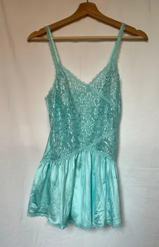 Maidenform Vintage Teal Babydoll Fairy Lingerie