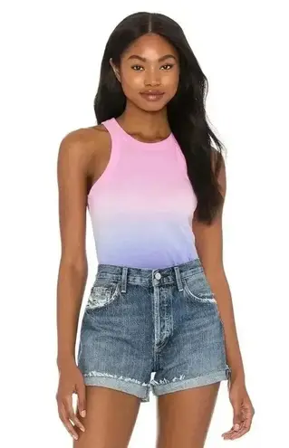 Bandier WSLY x The Rivington Weekend Ombré Tie Dye Tank NWT L