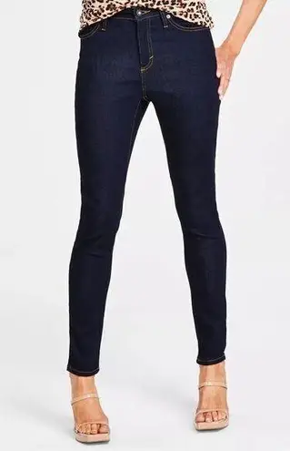 INC Denim International Concepts Womens Mid Rise Skinny Denim Jeans Dark Wash Sz Blue Size 4