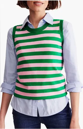 NEW! Boden Catriona Stripe Sweater Tank Green